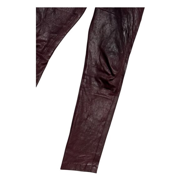 AG ADRIANO GOLDSCHMIED Genuine LAMB LEATHER Skinny Casual Pants Womens Medium - Picture 6 of 7